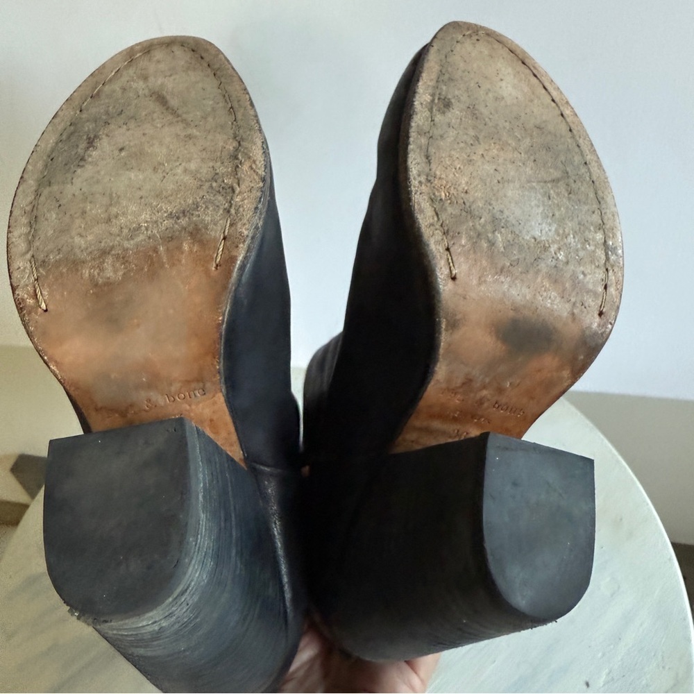 Rag & Bone Classic Newbury Black Ankle Bootie Size 6.5 - Picture 11 of 15